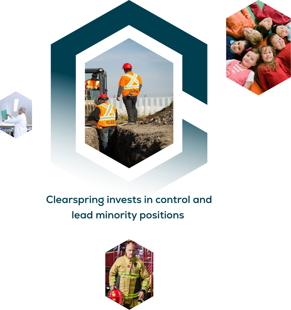 Clearspring invests in control and lead minority positions.